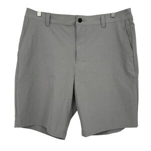 Banana Republic Mens Grey Comfort Flat Front Stretch Wicking Shorts Size 38 NWT